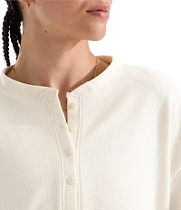 The North Face Ridge Path Waffle Knit Long Sleeve Henley Top