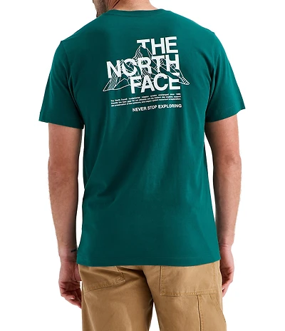 The North Face Short Sleeve Mountain Sketch Regular Graphic Tee