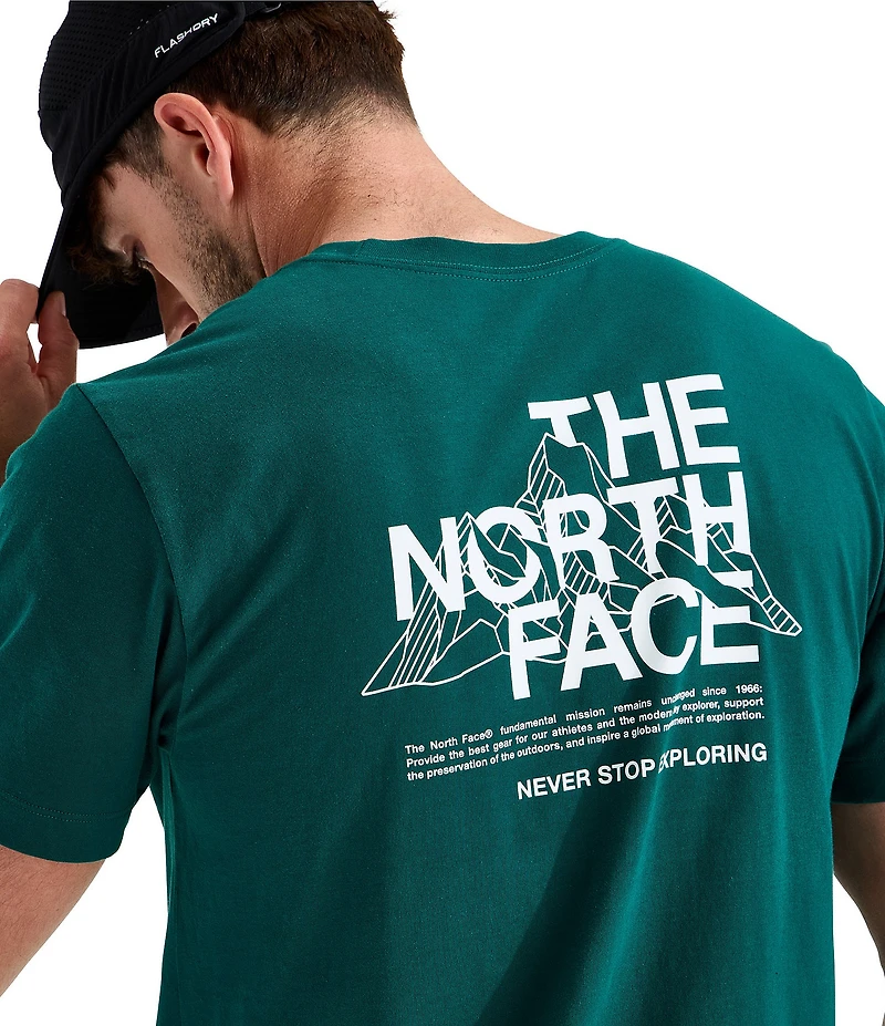 The North Face Short Sleeve Mountain Sketch Regular Graphic Tee