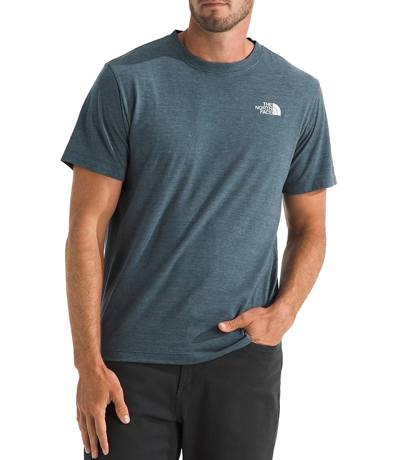 The North Face Short Sleeve Tri-Blend Mountain Sketch T-Shirt
