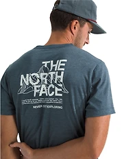 The North Face Short Sleeve Tri-Blend Mountain Sketch T-Shirt