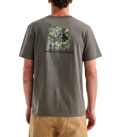 The North Face Short Sleeve Yosemite Oak Box Never Stop Exploring Graphic Tee