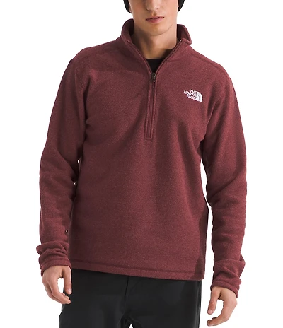 The North Face Textured Cap Rock Long Sleeve 1/4 Zip Pullover