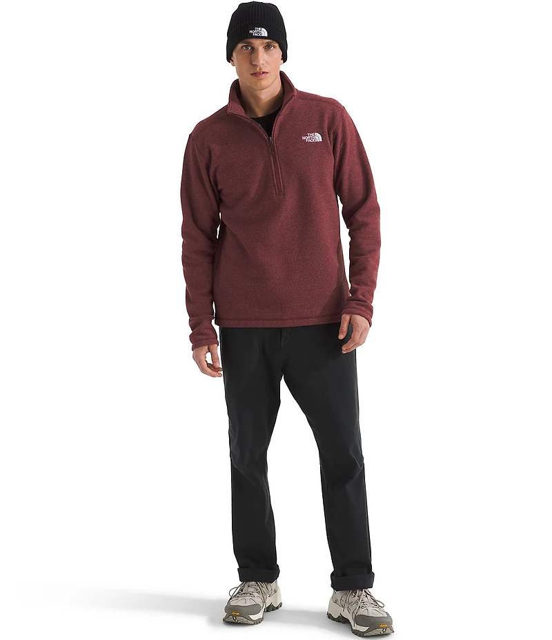 The North Face Textured Cap Rock Long Sleeve 1/4 Zip Pullover