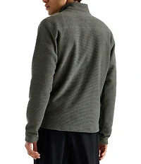 The North Face Textured Cap Rock Long Sleeve 1/4 Zip Pullover