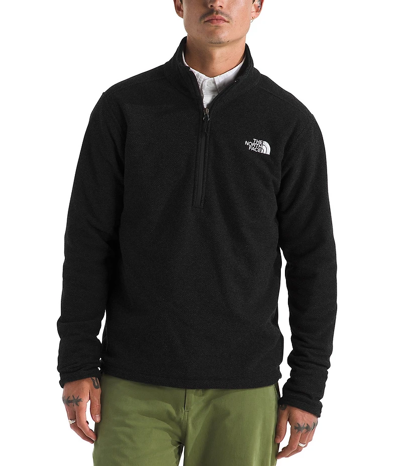 The North Face Textured Cap Rock Long Sleeve 1/4 Zip Pullover