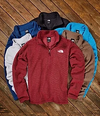 The North Face Textured Cap Rock Long Sleeve 1/4 Zip Pullover