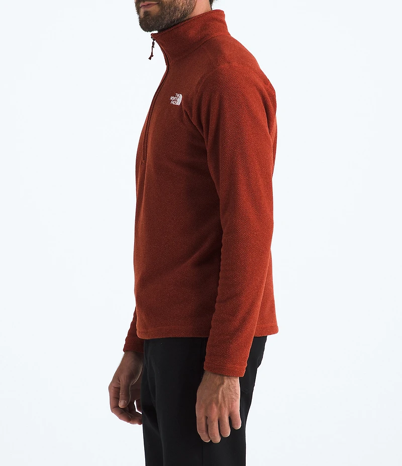 The North Face Textured Cap Rock Long Sleeve 1/4 Zip Pullover