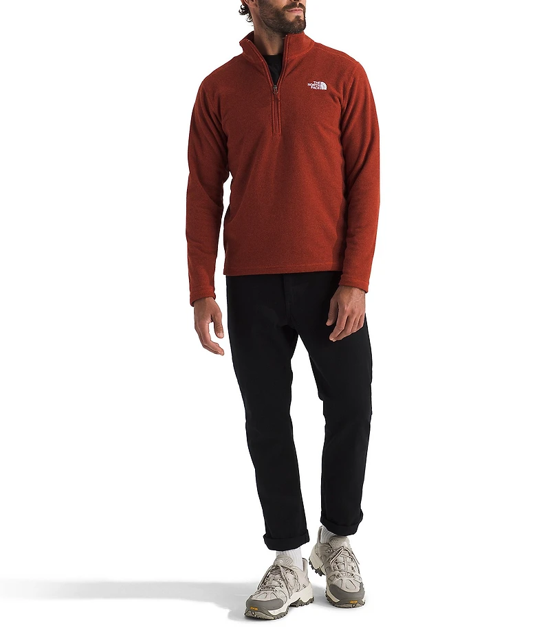 The North Face Textured Cap Rock Long Sleeve 1/4 Zip Pullover