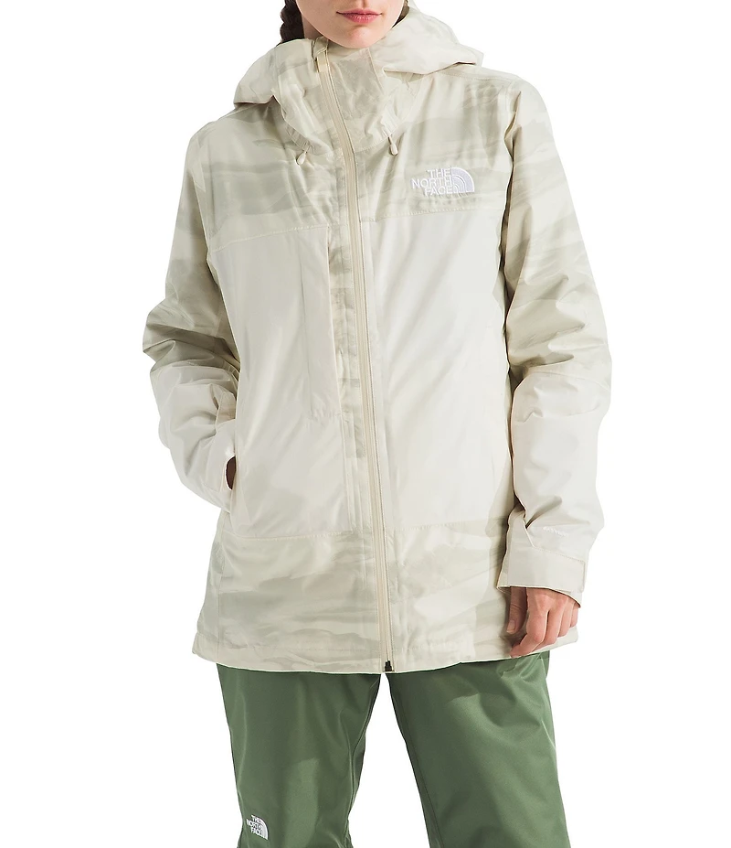 The North Face THERMOBALL Snow Triclimate Printed Waterproof Hooded Zip Front Ski Jacket