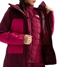 The North Face Thermoball Snow Triclimate Zip Front Trench Jacket
