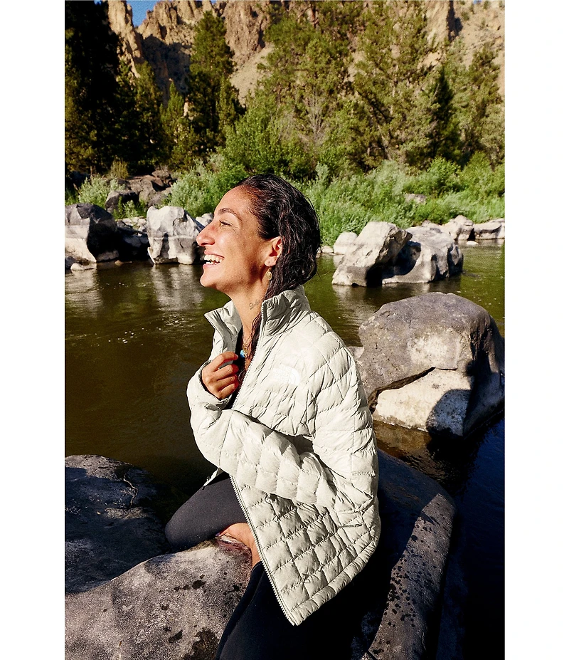 The North Face ThermoBall Stand Collar Zip Front Jacket