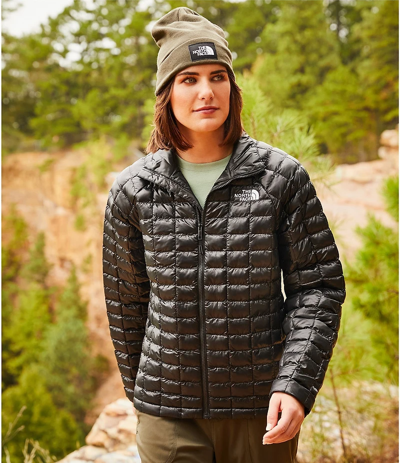 The North Face ThermoBall Stand Collar Zip Front Jacket