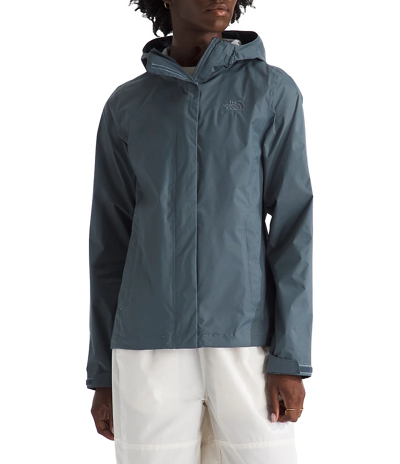 The North Face Venture Hooded Stand Collar Windproof Zip Front Rain Jacket