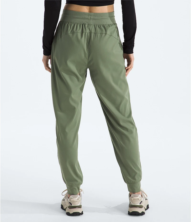 The North Face Aphrodite Arise Rib-Knit Waist Straight Leg Pull-On Joggers