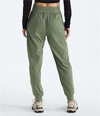 The North Face Aphrodite Arise Rib-Knit Waist Straight Leg Pull-On Joggers