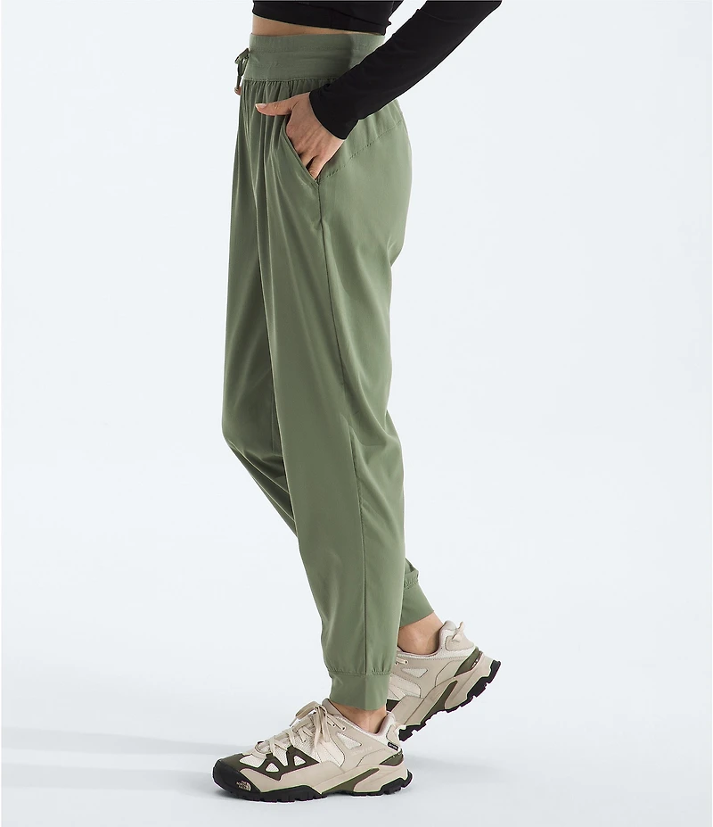The North Face Aphrodite Arise Rib-Knit Waist Straight Leg Pull-On Joggers