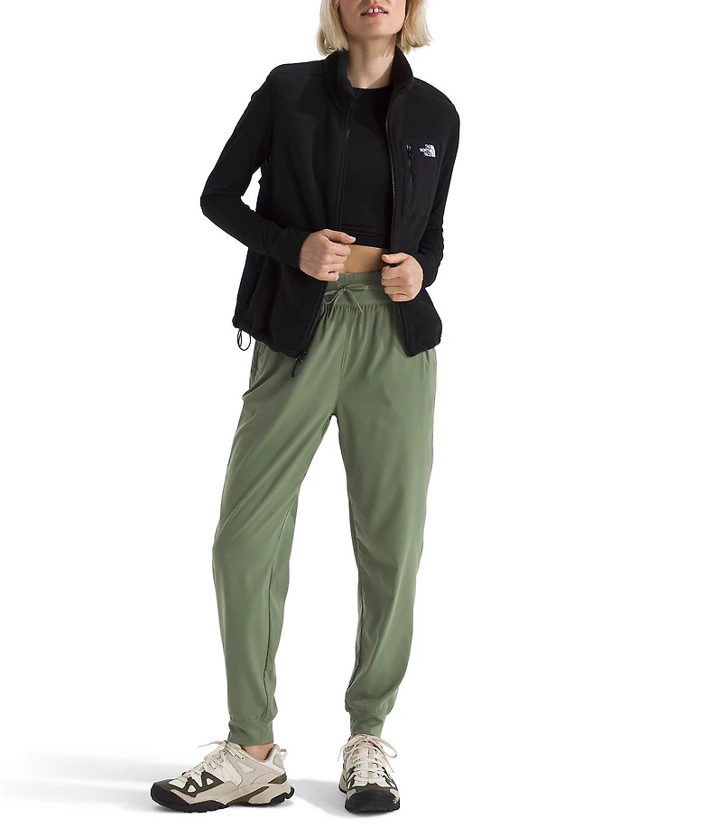 The North Face Aphrodite Arise Rib-Knit Waist Straight Leg Pull-On Joggers