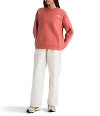 The North Face Women's Evolution Embroidered Logo Crew Neck Long Sleeve Pullover