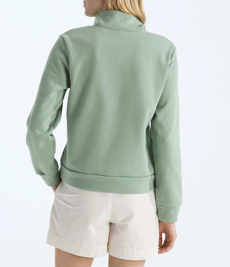 The North Face Evolution Embroidered Logo Mock Neck Quarter Zip Pullover