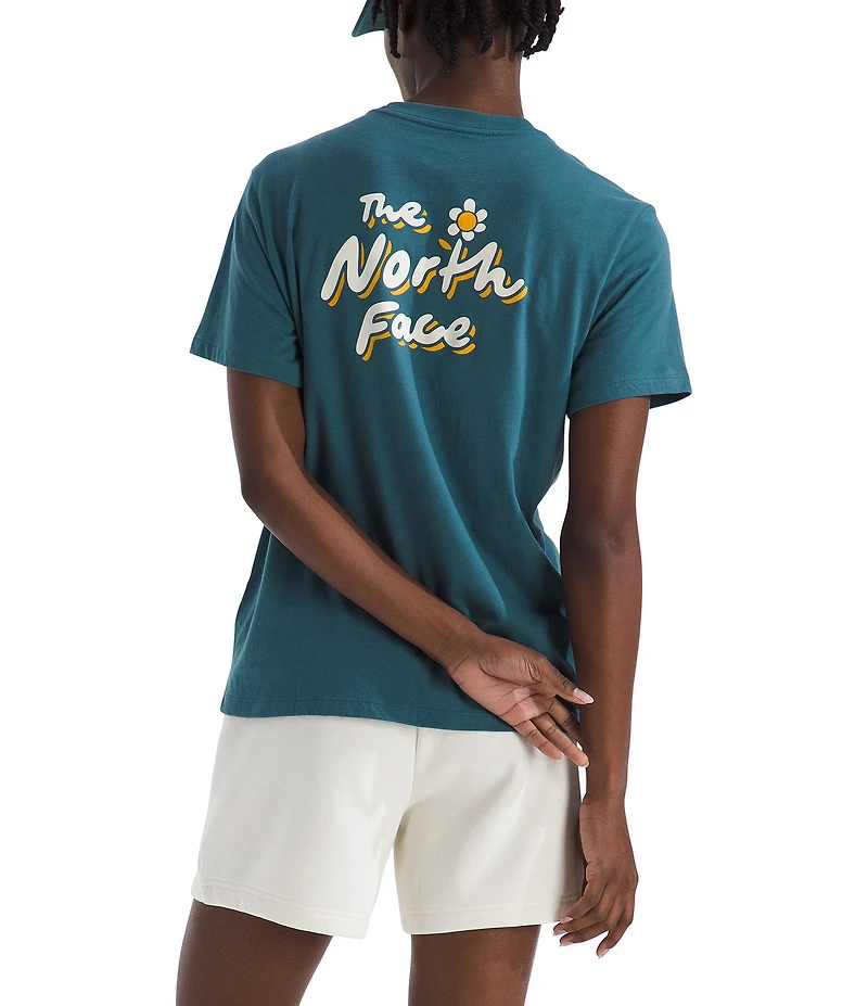 The North Face Evolution Floral Cloud Crew Neck Short Sleeve Tee