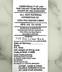 The Pillow Bar Down Alternative Front/Stomach Sleeper Soft Pillow