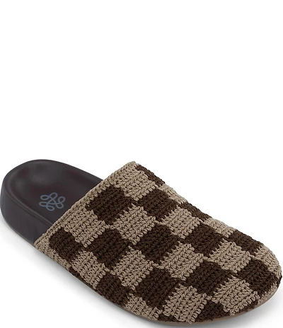 The Sak Bolinas Checkered Print Crochet Clogs
