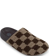 The Sak Bolinas Checkered Print Crochet Clogs