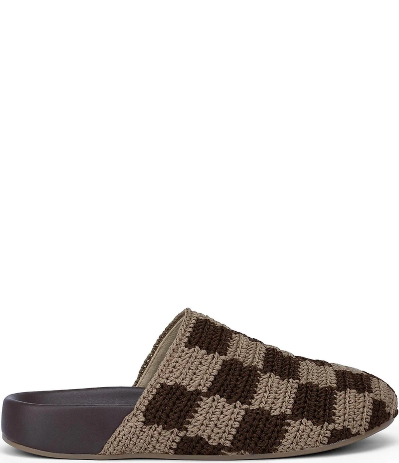 The Sak Bolinas Checkered Print Crochet Clogs