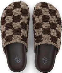 The Sak Bolinas Checkered Print Crochet Clogs