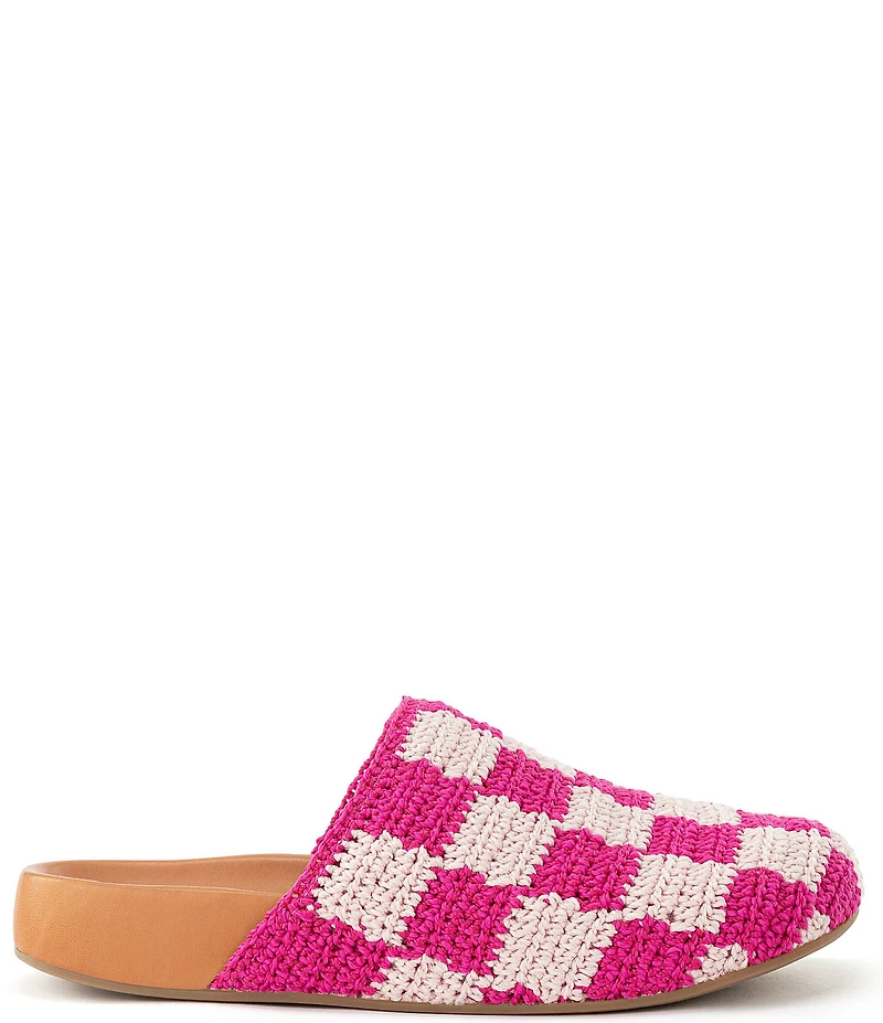 The Sak Bolinas Checkered Print Crochet Clogs