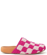 The Sak Bolinas Checkered Print Crochet Clogs