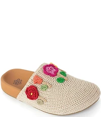 The Sak Bolinas Flower Applique Crochet Clogs