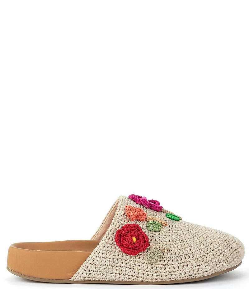 The Sak Bolinas Flower Applique Crochet Clogs