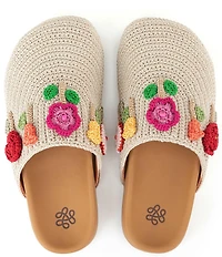The Sak Bolinas Flower Applique Crochet Clogs