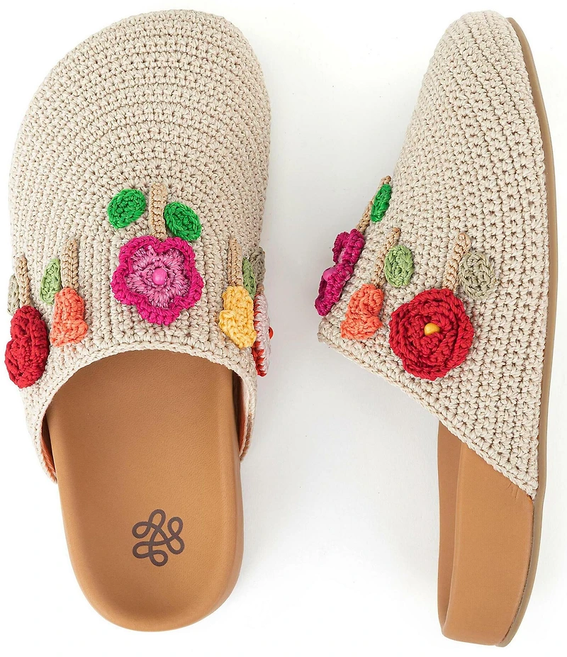 The Sak Bolinas Flower Applique Crochet Clogs