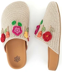 The Sak Bolinas Flower Applique Crochet Clogs