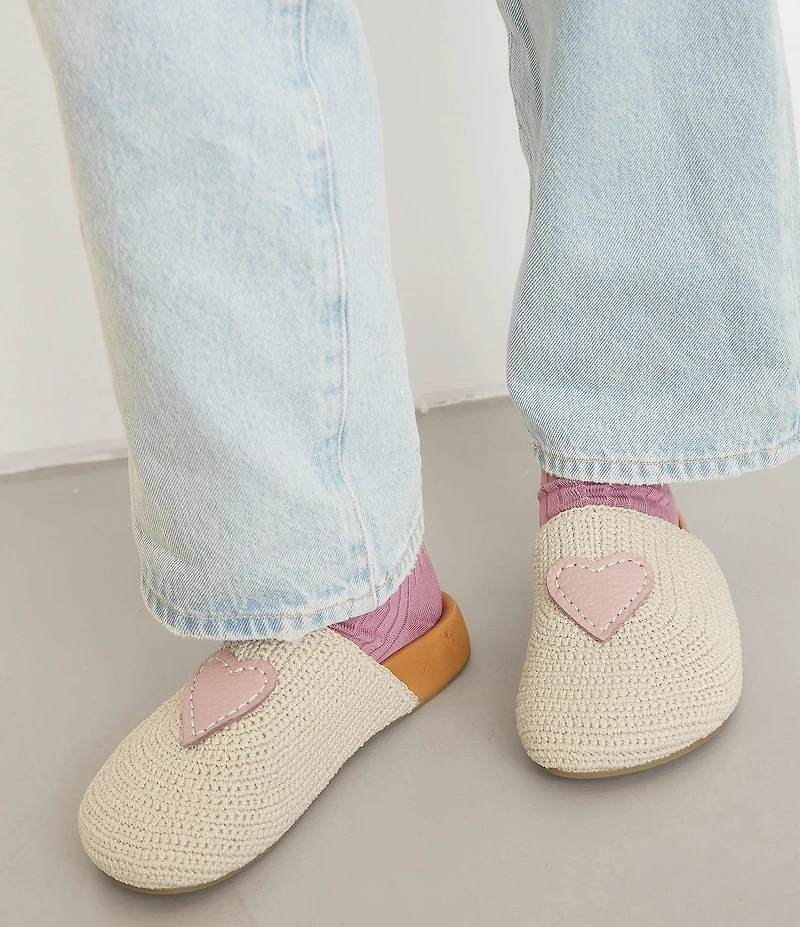 The Sak Bolinas Heart Crochet Clogs
