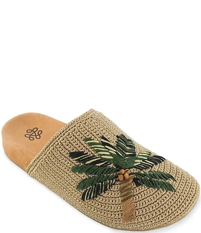 The Sak Bolinas Palm Tree Crochet Clogs