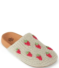 The Sak Bolinas Strawberry Print Crochet Clogs