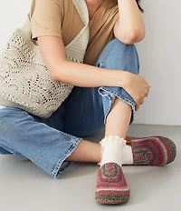 The Sak Bolinas Stripe Print Crochet Clogs