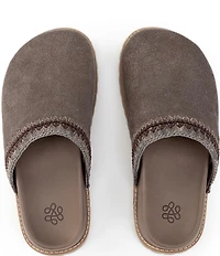 The Sak Bolinas Suede Crochet Trim Lug Sole Clogs