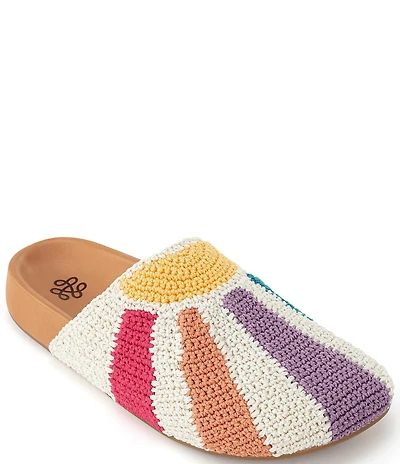 The Sak Bolinas Sunbeam Print Crochet Clogs