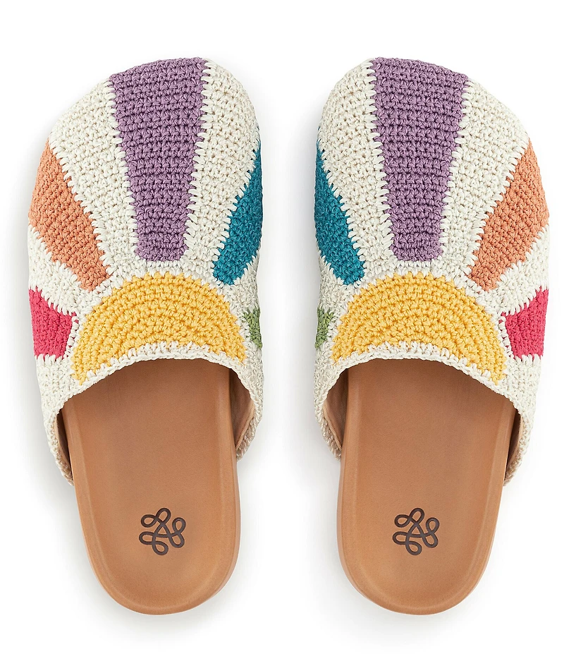 The Sak Bolinas Sunbeam Print Crochet Clogs