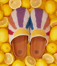 The Sak Bolinas Sunbeam Print Crochet Clogs