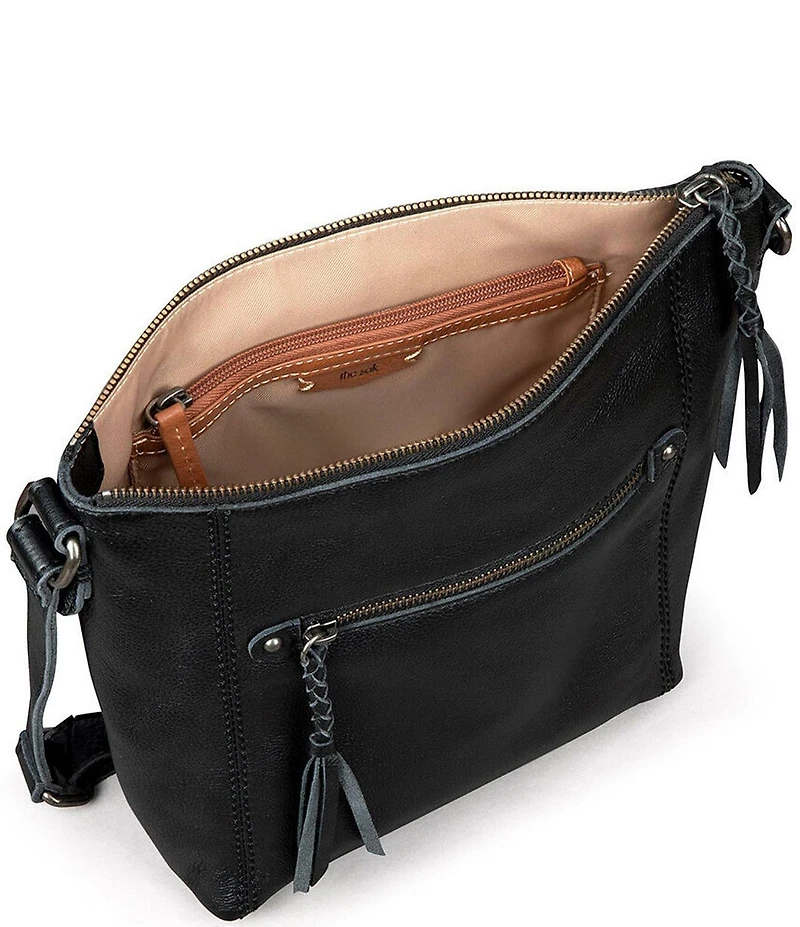The Sak Collective Ashland Leather Zip Top Crossbody Bag