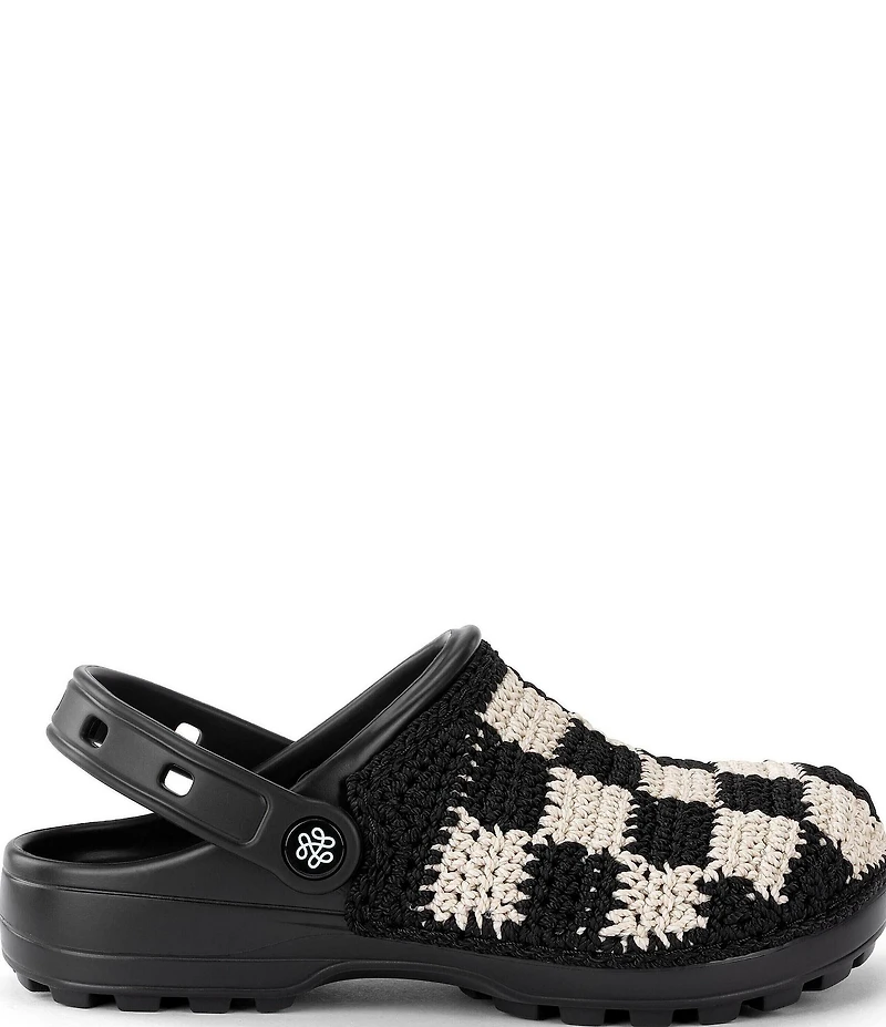 The Sak Crochet Check Pattern EVA Clogs