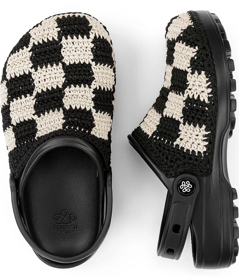 The Sak Crochet Check Pattern EVA Clogs