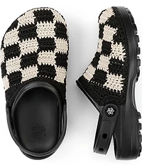 The Sak Crochet Check Pattern EVA Clogs