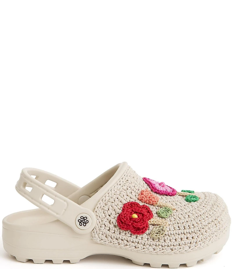 The Sak Crochet Flower Applique EVA Clogs